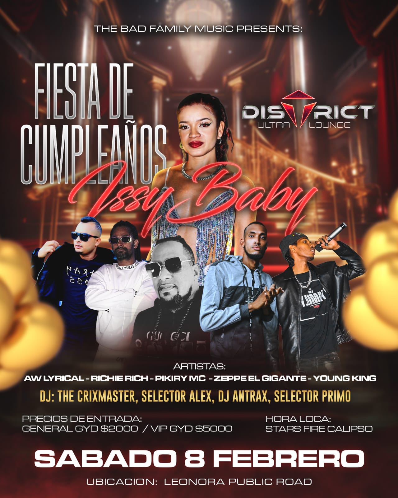 The Bad Family Music Presents: Fiesta De Cumpleasños (Issy Baby) — Saturday, 8th February 2024.