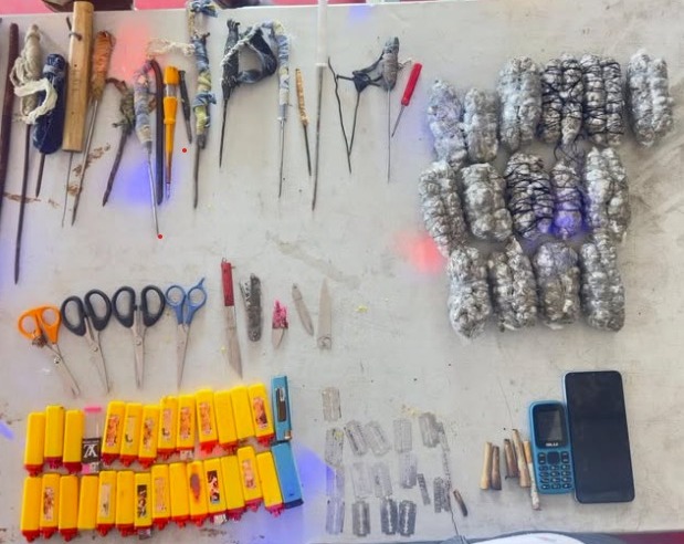 Search at Mazaruni Prison unearths marijuana, improvised weapons