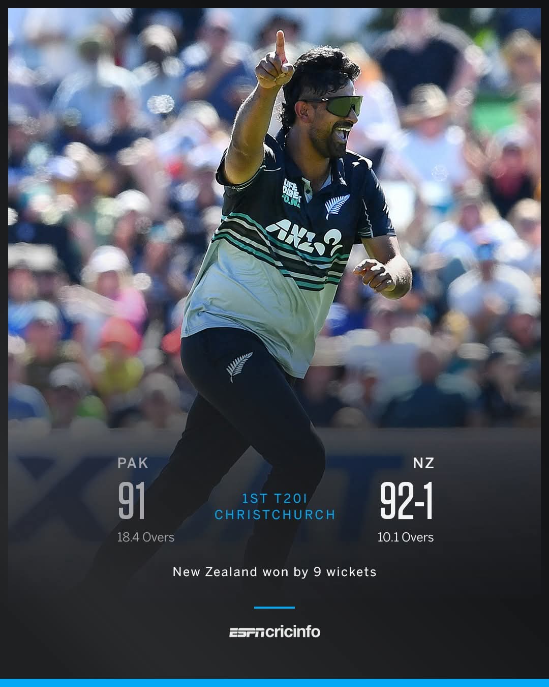 New Zealand crush Pakistan in T20 opener