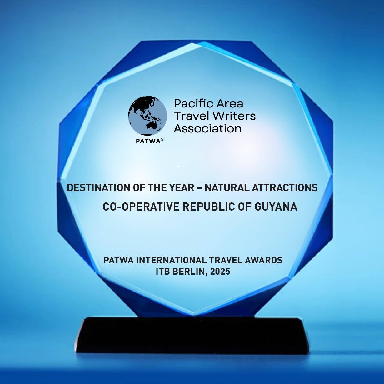 Guyana wins PATWA ‘Destination of the Year’ International Award