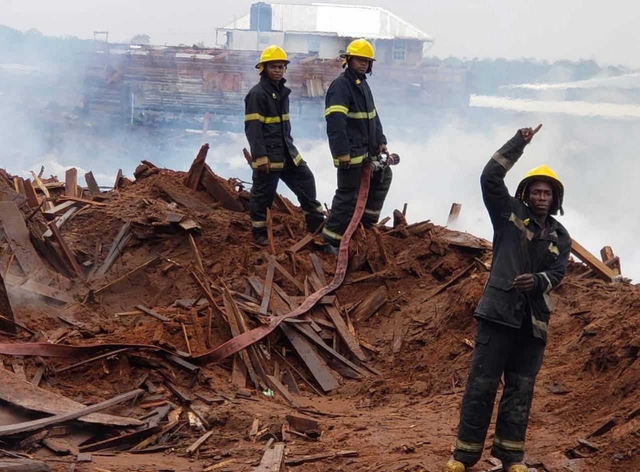  Authorities in Linden seek help as sawmill dumpsite fire continues to burn