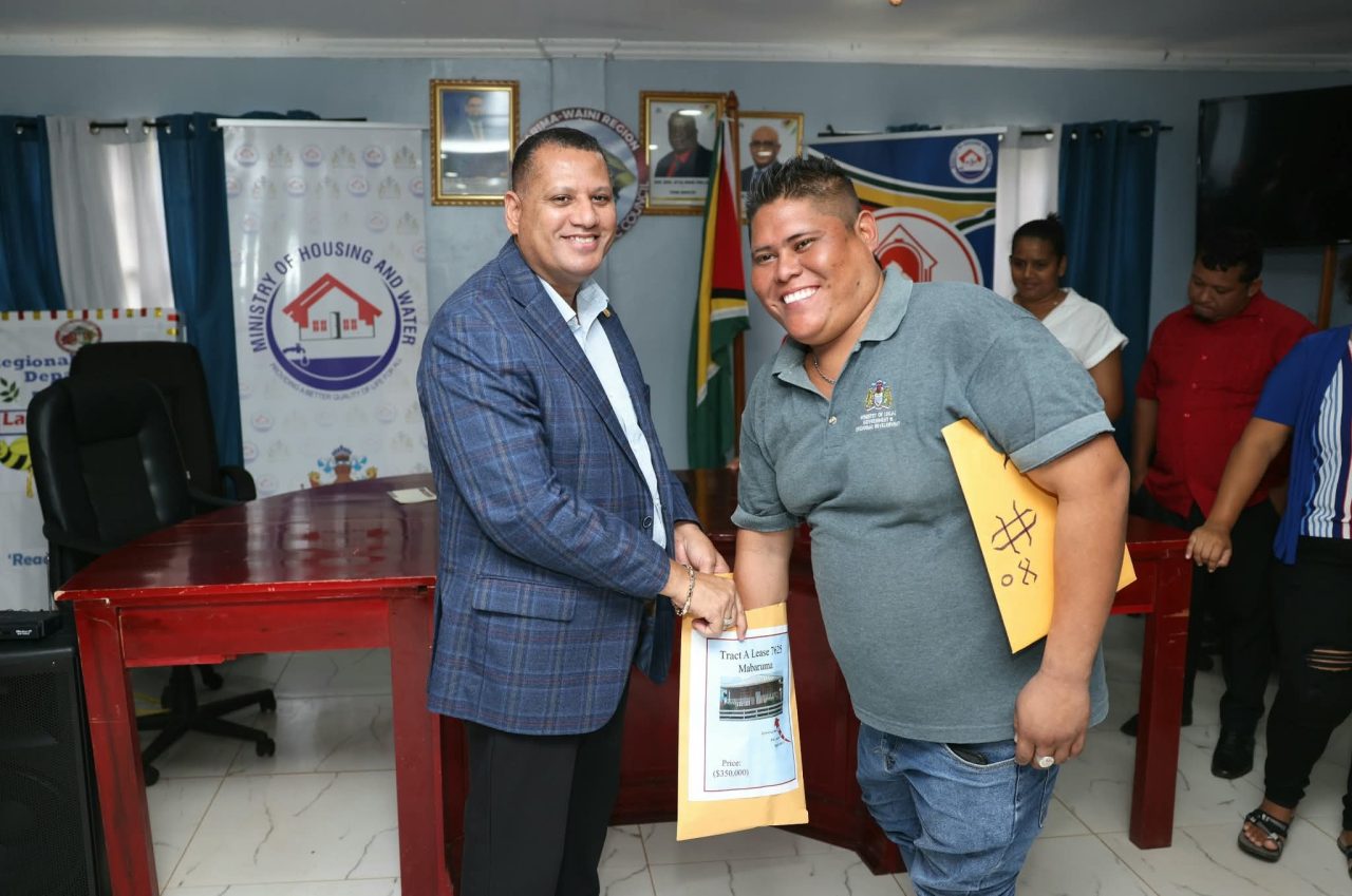 Mabaruma Residents Receive House Lot Allocations in New Housing Scheme