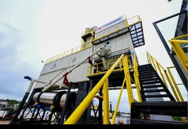 The asphalt plant commissioned