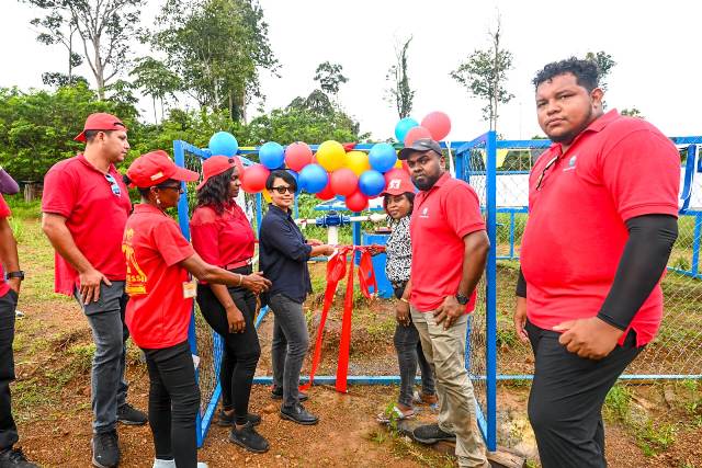 Brian Sucre Junction residents gain access to water for the first time