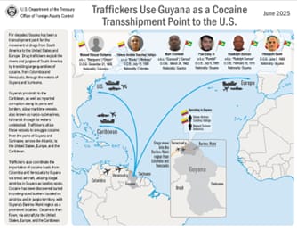 Treasury targets network trafficking cocaine to the U.S. and Europe