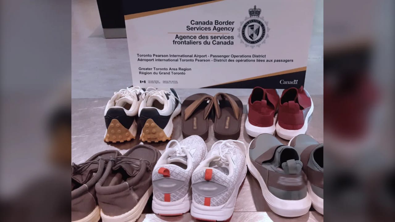 Traveller from Guyana arrested: Canadian authorities found more than $400K worth of cocaine hidden in shoes
