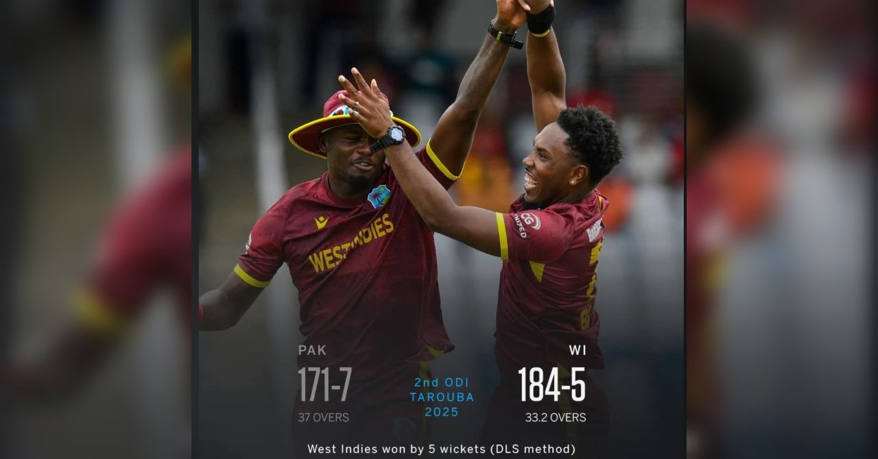 Rutherford blitz, Chase’s control hands West Indies series-levelling win