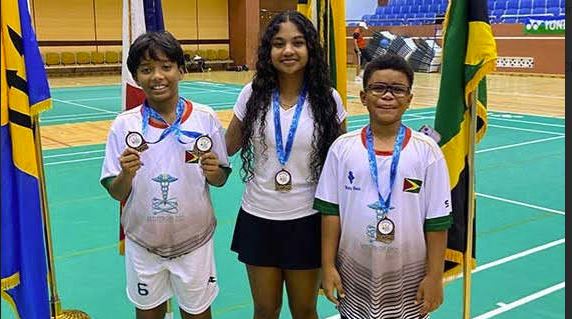 Guyana take home four medals at CAREBACO Junior Badminton Cup