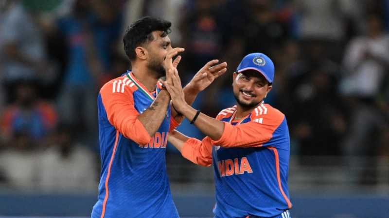 Kuldeep, Axar and Abhishek lead India to thumping win