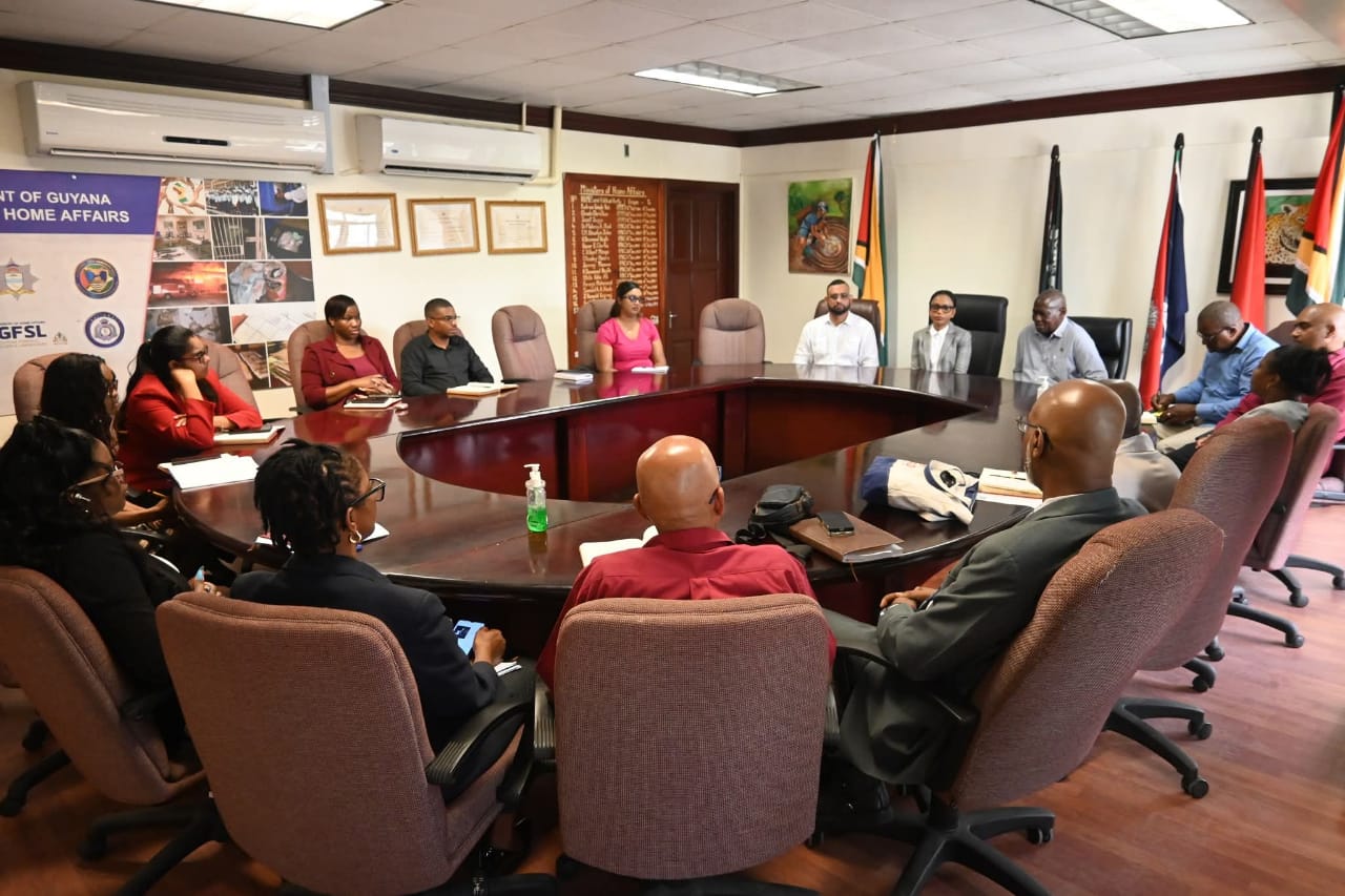Guyana’s fourth female Home Affairs Minister, Cabinet colleagues get down to work