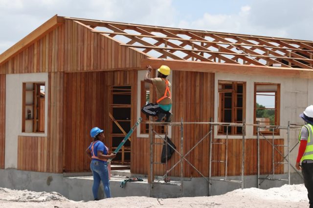 A house under construction