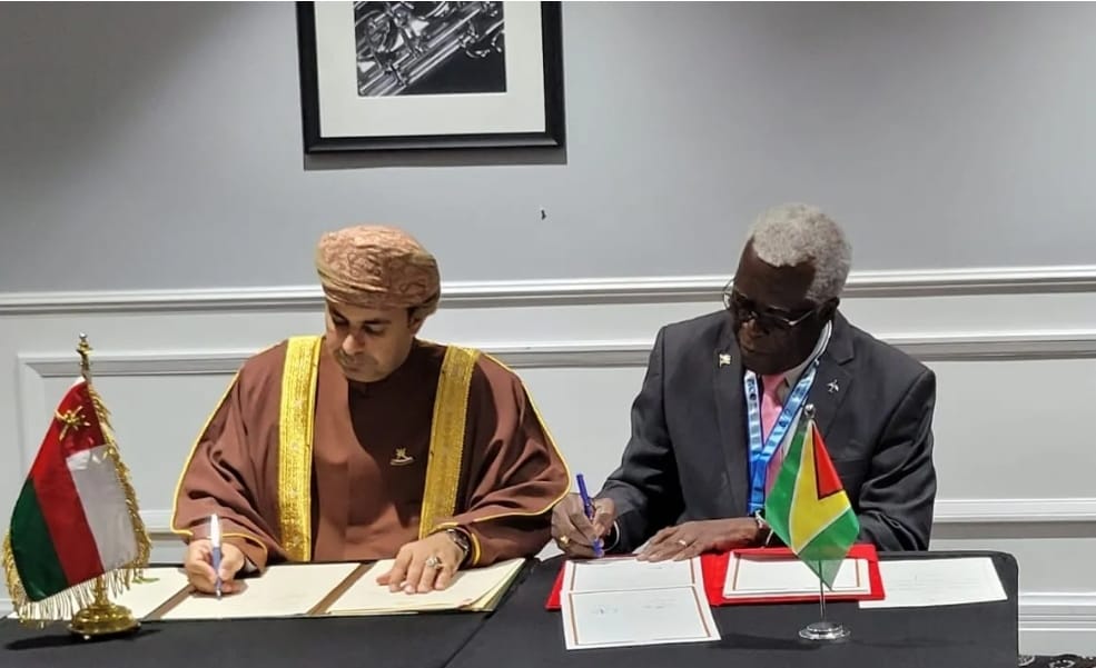 Guyana, Oman sign air services agreement to expand connectivity