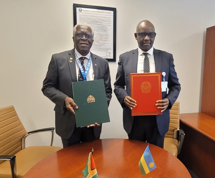 Guyana, Rwanda ink agreement to boost Africa-Guyana air connectivity