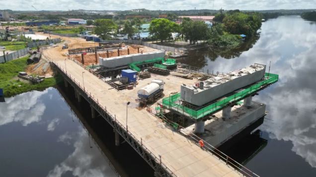Mackenzie-Wismar River Bridge 72.8 per cent complete