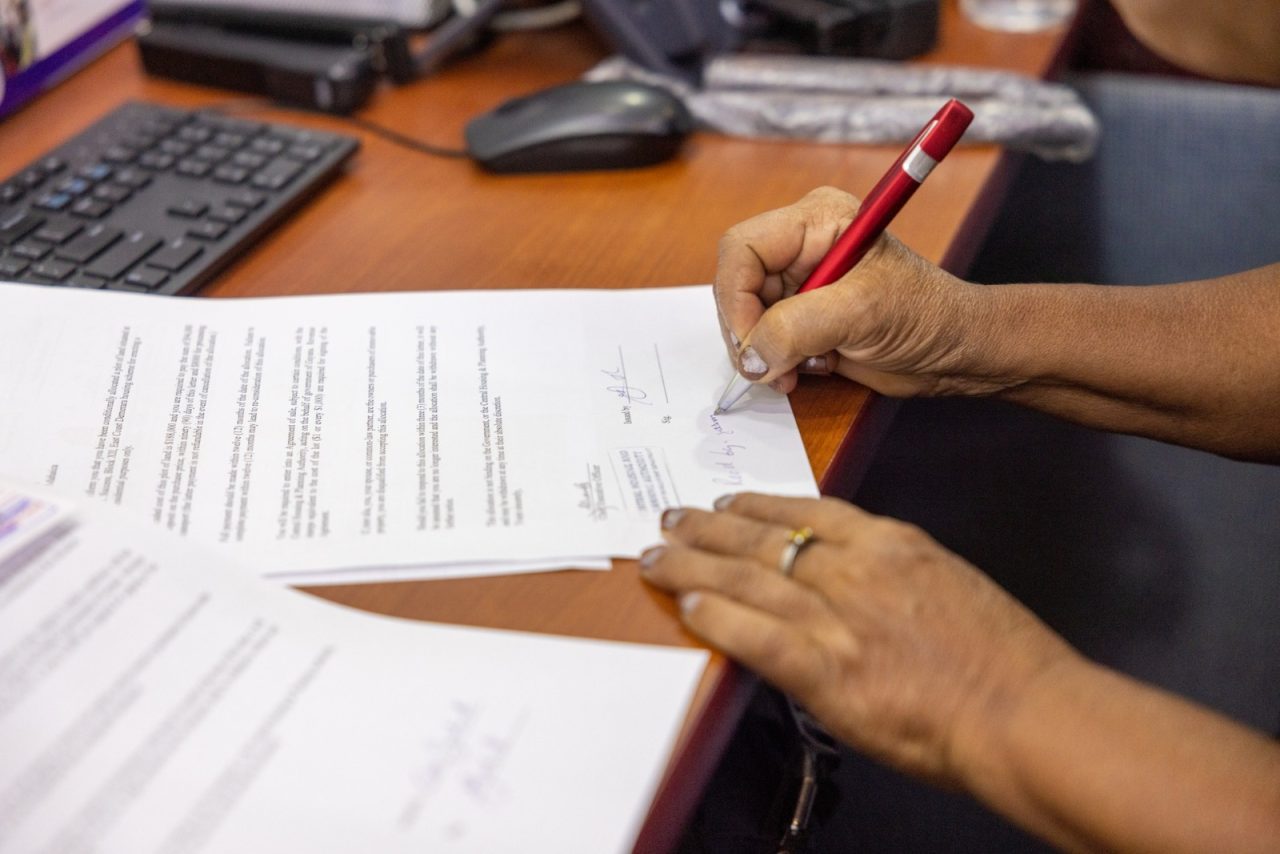 Success residents begin land ownership process