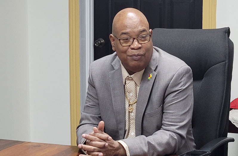Minister Edghill commends Police for role in New Bharrat Jagdeo Demerara River Bridge Project