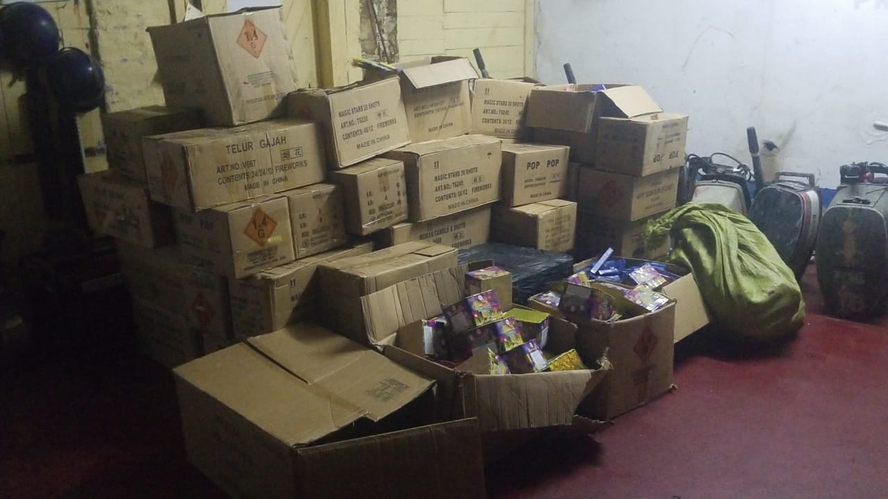 Woman detained in Corriverton after police seize 47 boxes of fireworks
