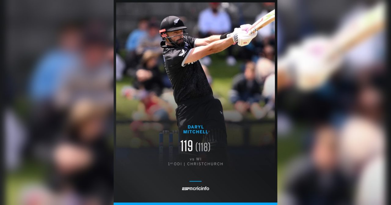 Mitchell’s standout century puts New Zealand 1-0 up