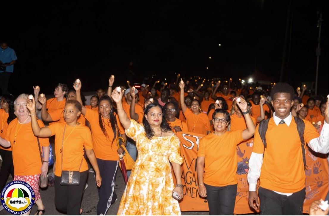 Hundreds join walk to combat gender-based violence