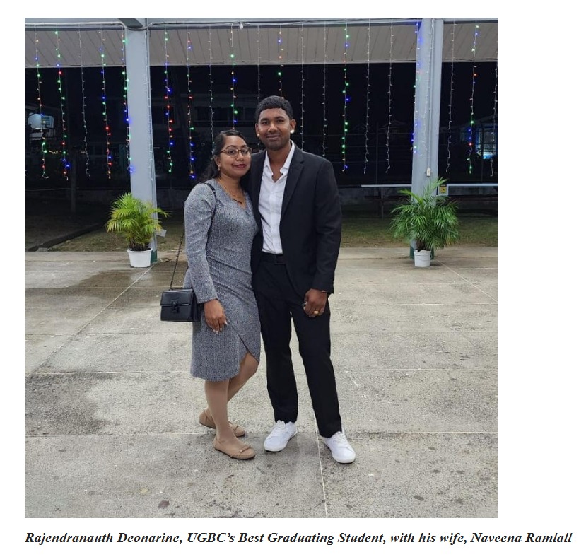 Rajendranauth Deonarine is the Best Graduating Student of UG Berbice Campus