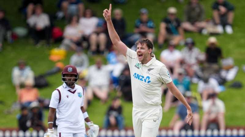 Duffy five-for triggers West Indies slide to give New Zealand first win of WTC cycle