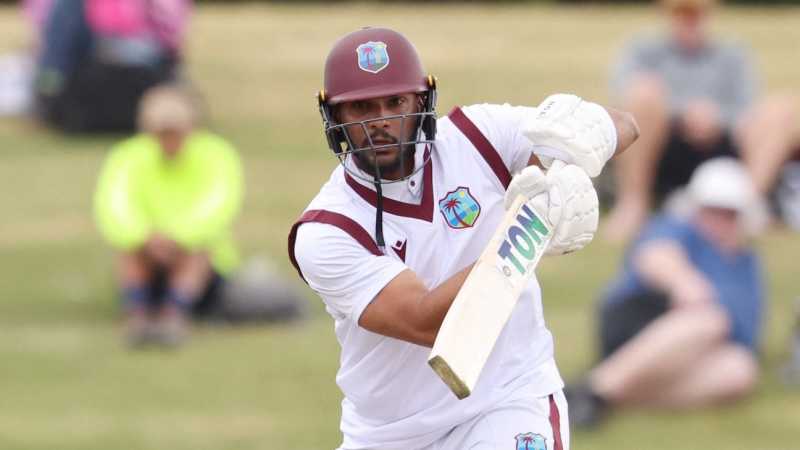 King and Campbell give West Indies solid reply to New Zealand’s mammoth total
