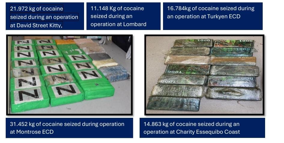 CANU: 235.9 kg of cocaine seized, 117 arrested, 29 convicted in 2025