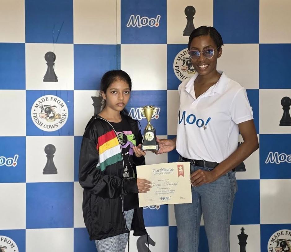 Eleven-year-old Divya Persaud wins Women’s Day Rapid Chess Tournament