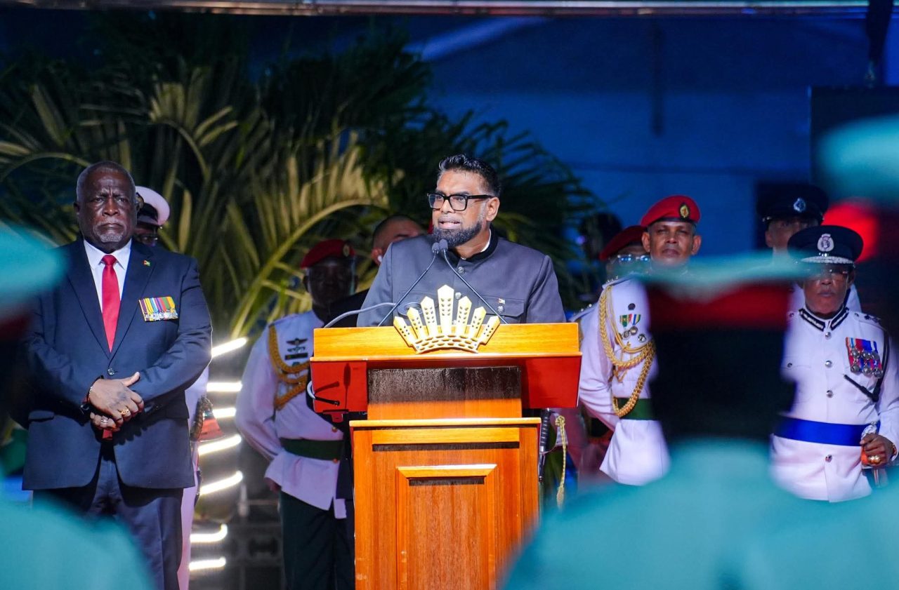 Guyana’s economy a ‘roaring lion,’ says president in Republic Day address