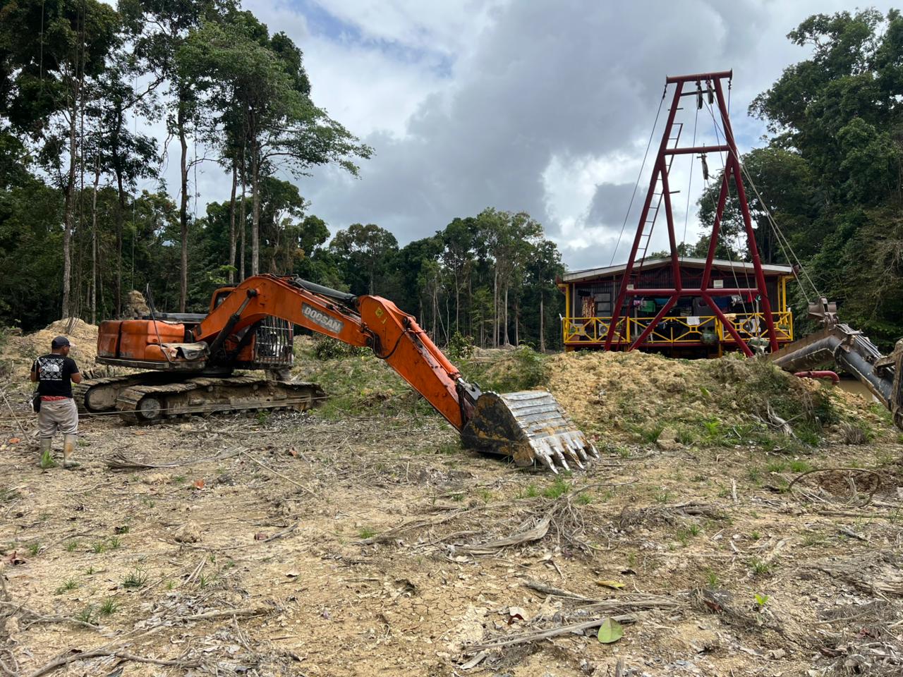 Seven foreign nationals detained; illegal mining sites dismantled, equipment seized at Puruni