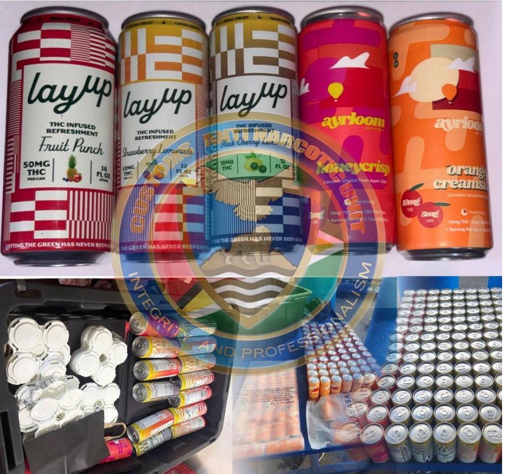CANU seizes cannabis-infused beverages at CJIA