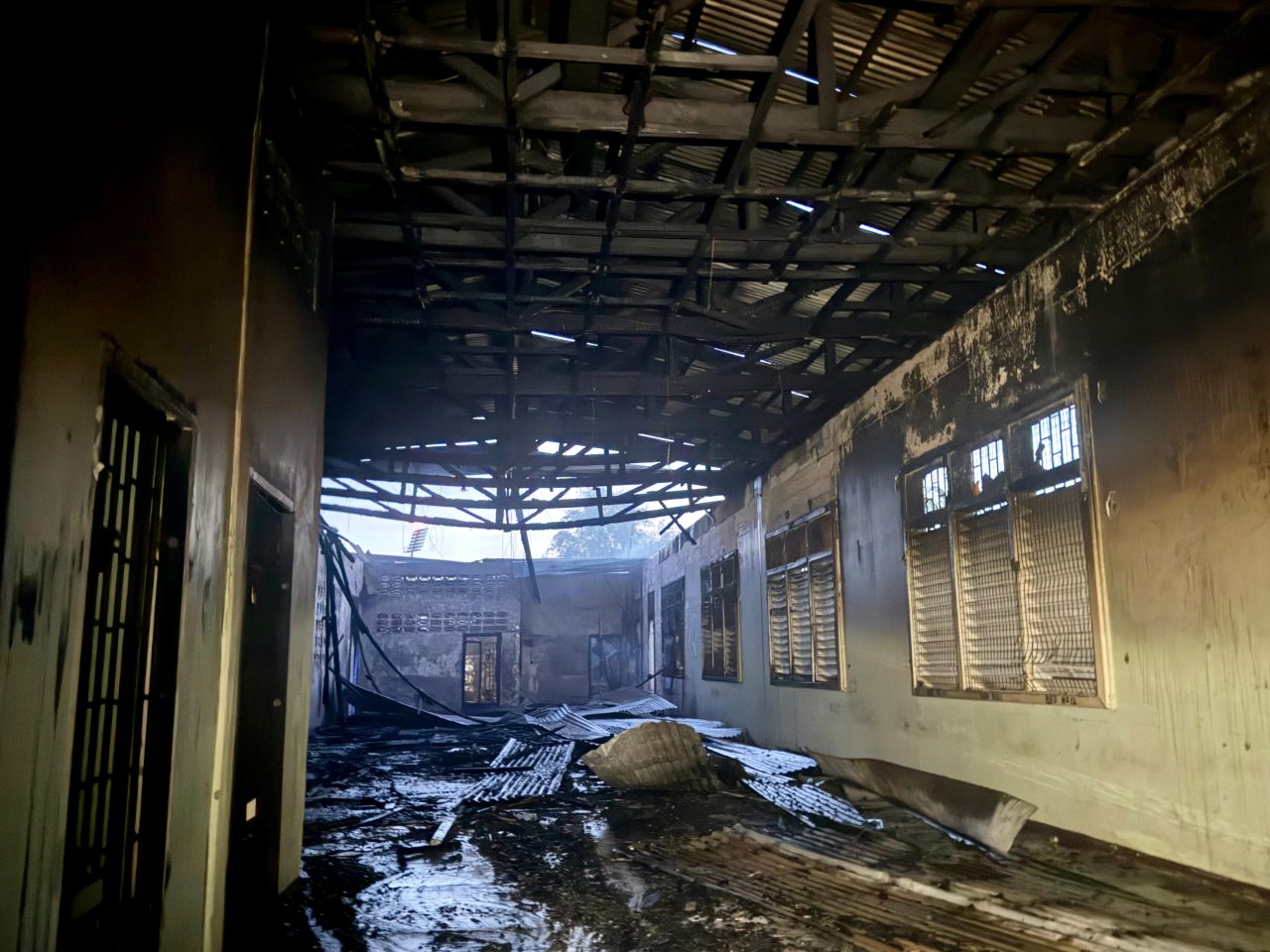 Fire partially destroys unoccupied building at New Amsterdam Psychiatric Hospital