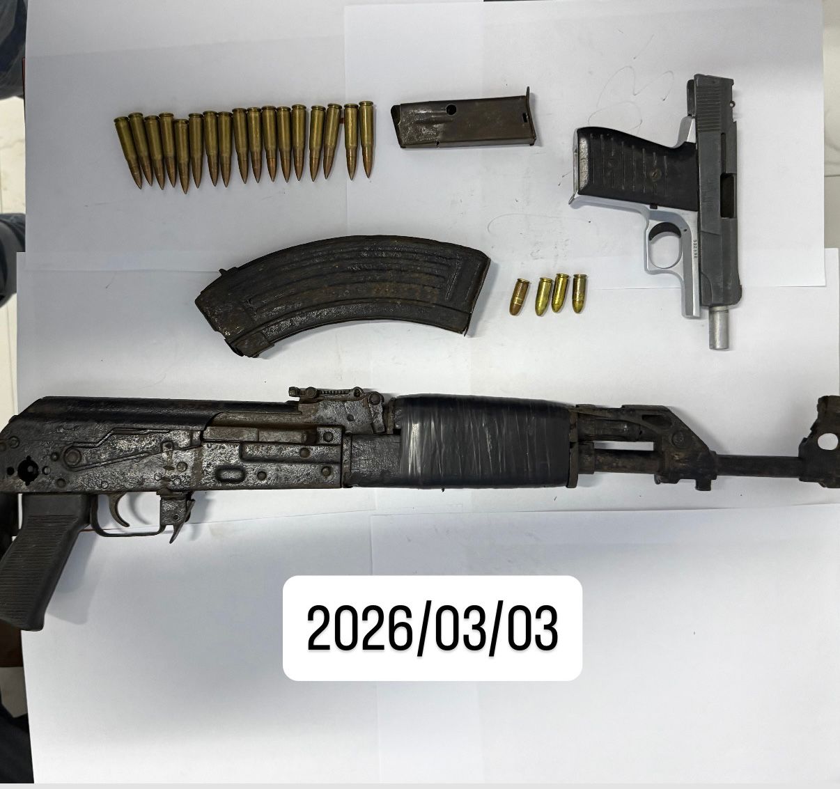 AK-47, 9mm pistol seized as police probe Rose Hall robberies