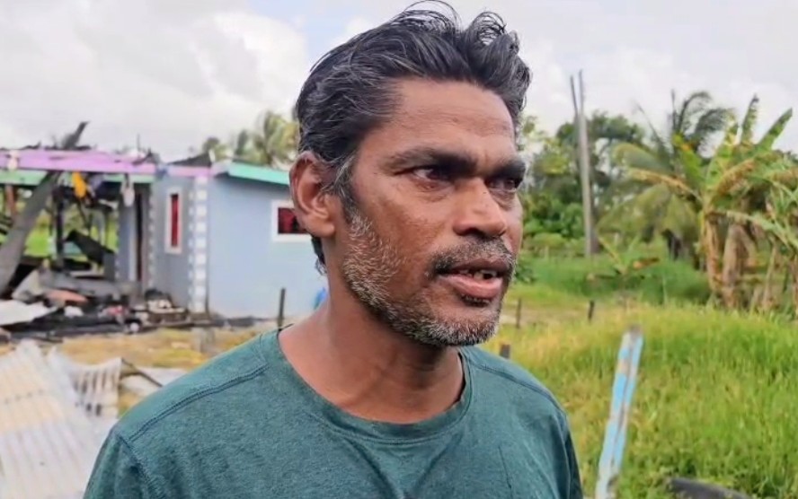 Arson suspected: Mahaicony labourer jumps through window to escape burning house