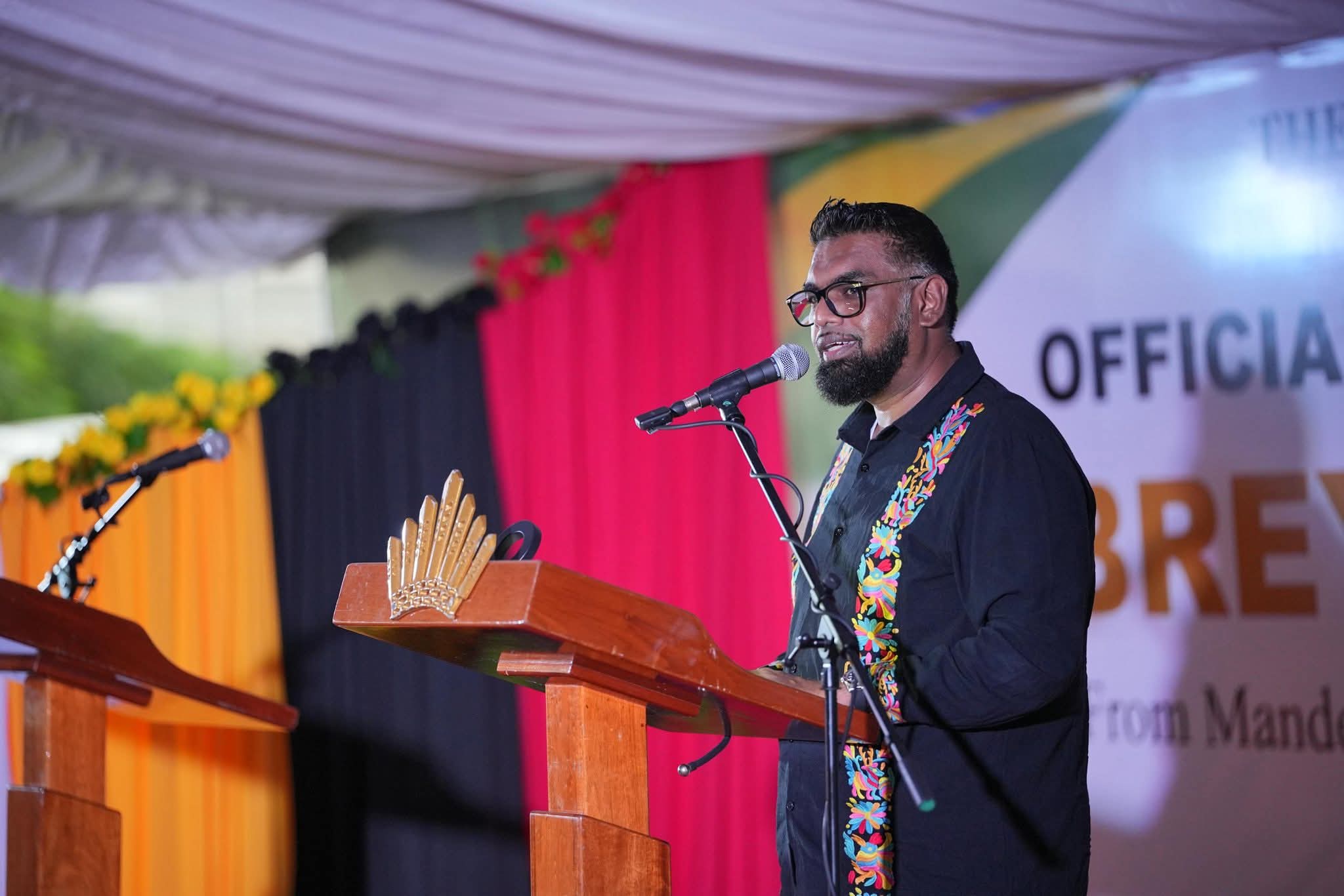 President Ali addresses the commissioning