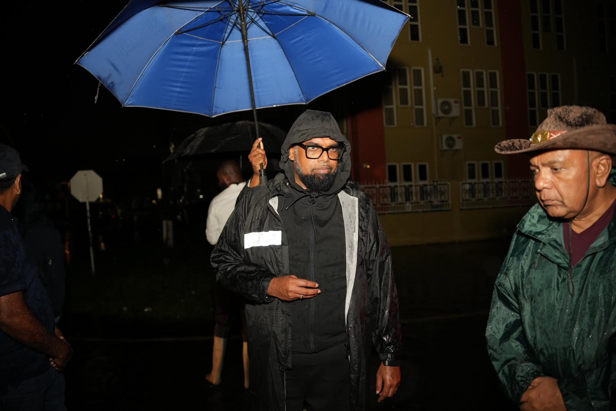 President Ali during his early morning visit